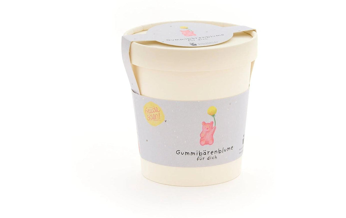 Die stadtgärtner Blumengruss-Becher – Gummibärenblume – Mehrfarbig