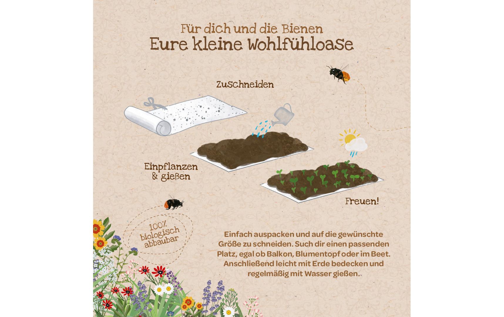 Die stadtgärtner Blütenteppich – Bienenwohl – Pflanzen & Saatgut, Mehrfarbig