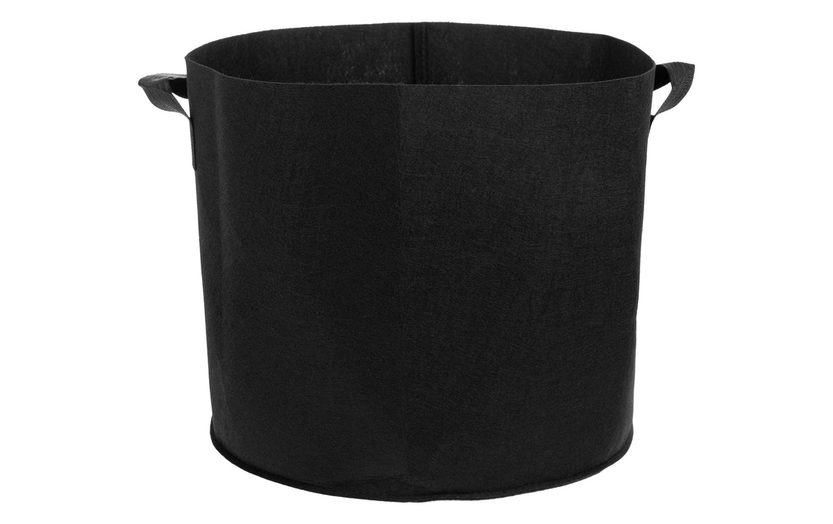 Struct Runde Pflanzentasche Ø 40 cm × 35 cm, Filz, Grau, für Aussenbereich, Balkon, Garten