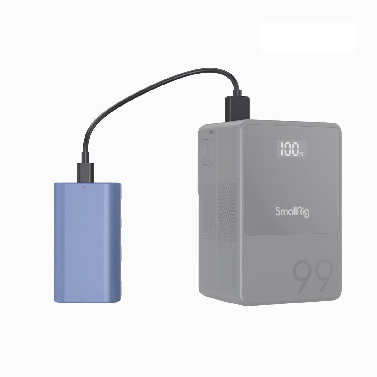 SmallRig NP-F550 Akku – 3500 mAh, 7,27 V, 25,4 Wh – für Kamera, LED-Videoleuchte, Monitor u. a. – Blau