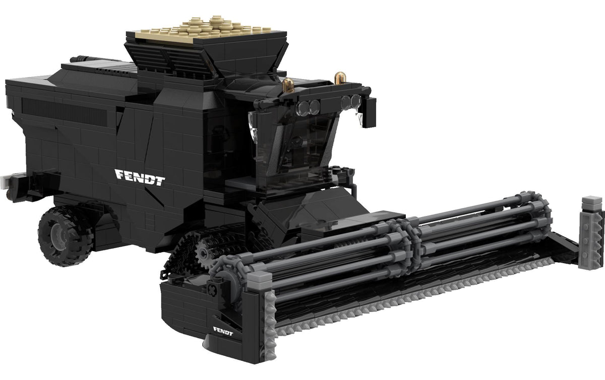 BRIXIES Plus 3D Puzzle Fendt Ideal Mähdrescher – 791 Teile – 30 × 8 × 38 cm – ab 6 Jahren – Kunststoff – Schwarz