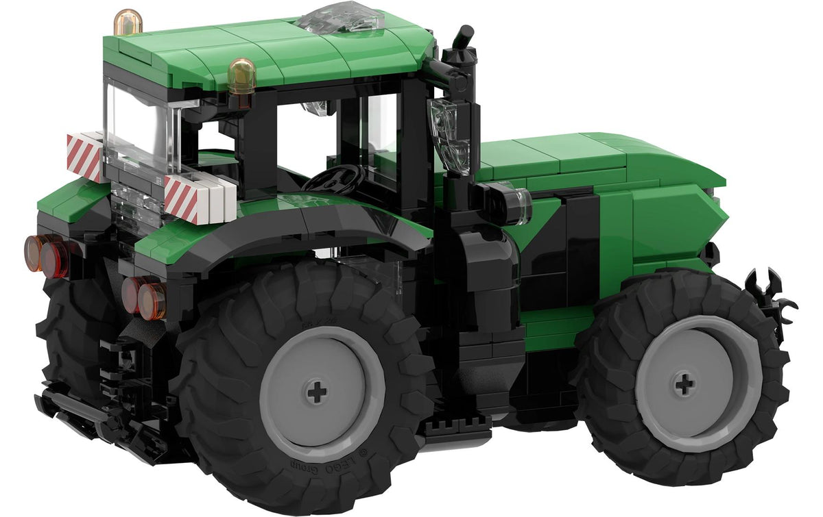 BRIXIES Plus 3D Puzzle Deutz-Fahr 6230 TTV – 398 Teile – Kunststoff – 26 × 7 × 31 cm – ab 8 Jahren – grün