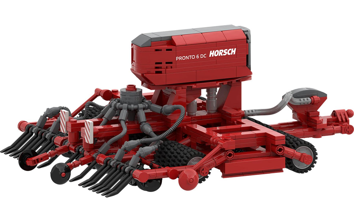 BRIXIES Plus Puzzle HORSCH Pronto 6DC – 634 Teile – 30 × 38 cm – ab 8 Jahren – rot