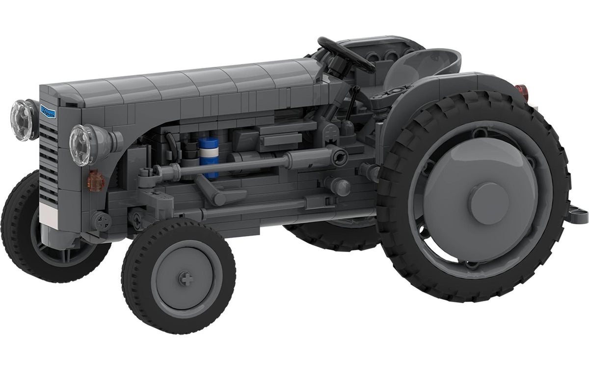 Brixies plus Massey Ferguson TEA 20 1:16 Fahrzeug – 466-teilig – 20,9×9,9×13,3 cm – ab 8 Jahren – Kunststoff, grau