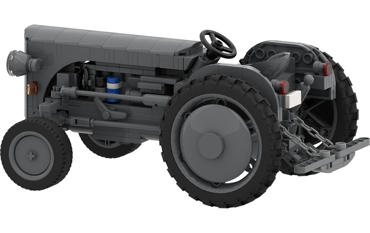 Brixies plus Massey Ferguson TEA 20 1:16 Fahrzeug – 466-teilig – 20,9×9,9×13,3 cm – ab 8 Jahren – Kunststoff, grau