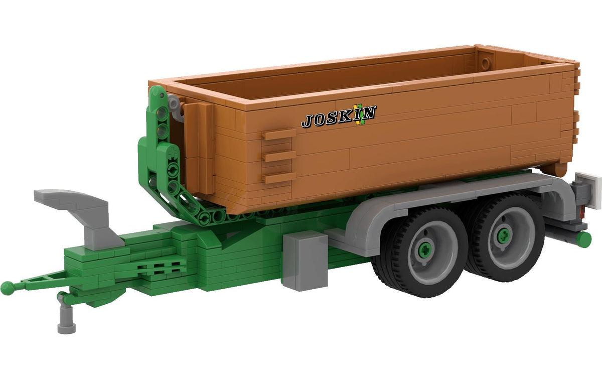 BRIXIES Plus Joskin Cargo Lift Bauset – Baustelle – 400-teilig – 11,2 × 10,6 × 29,9 cm – ab 8 Jahren – grün