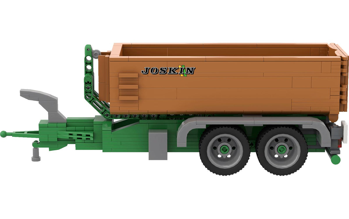 BRIXIES Plus Joskin Cargo Lift Bauset – Baustelle – 400-teilig – 11,2 × 10,6 × 29,9 cm – ab 8 Jahren – grün