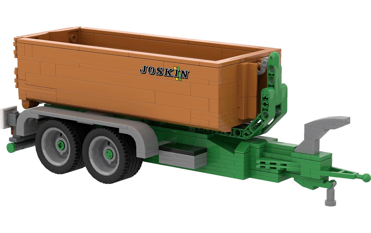 BRIXIES Plus Joskin Cargo Lift Bauset – Baustelle – 400-teilig – 11,2 × 10,6 × 29,9 cm – ab 8 Jahren – grün