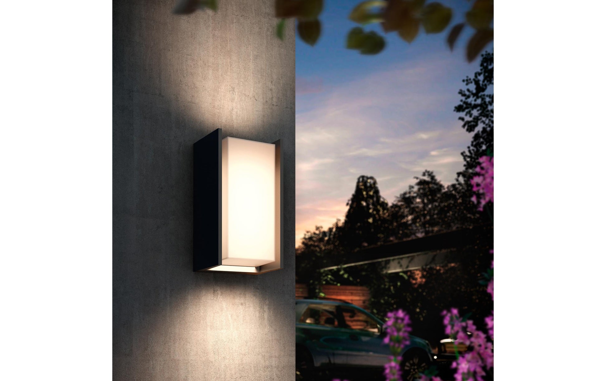 Philips by Signify Philips Hue Aussenwandleuchte – für Alexa, Google, HomeKit (u. a.), dimmbar, Anthrazit, Aluminium