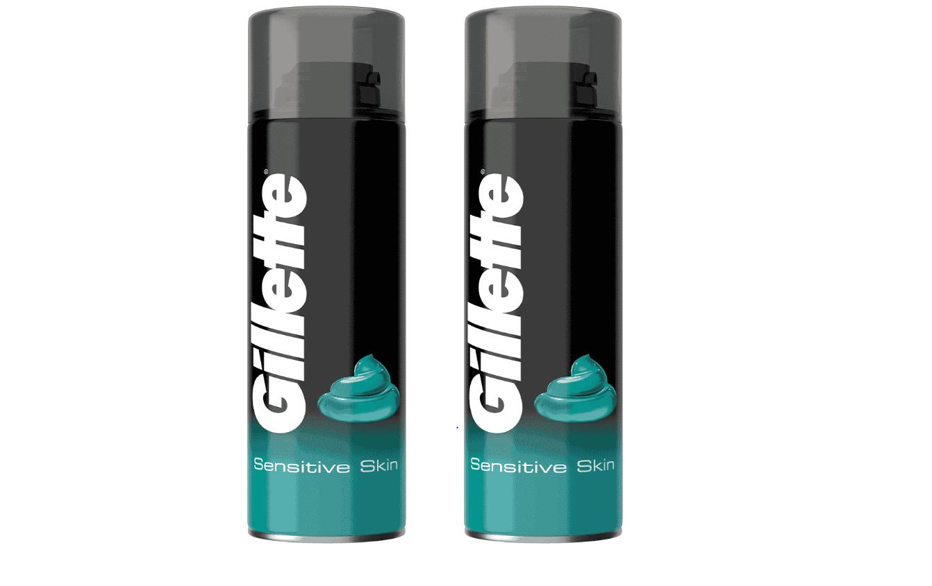 Gillette Rasiergel – für empfindliche Haut – 2 × 200 ml