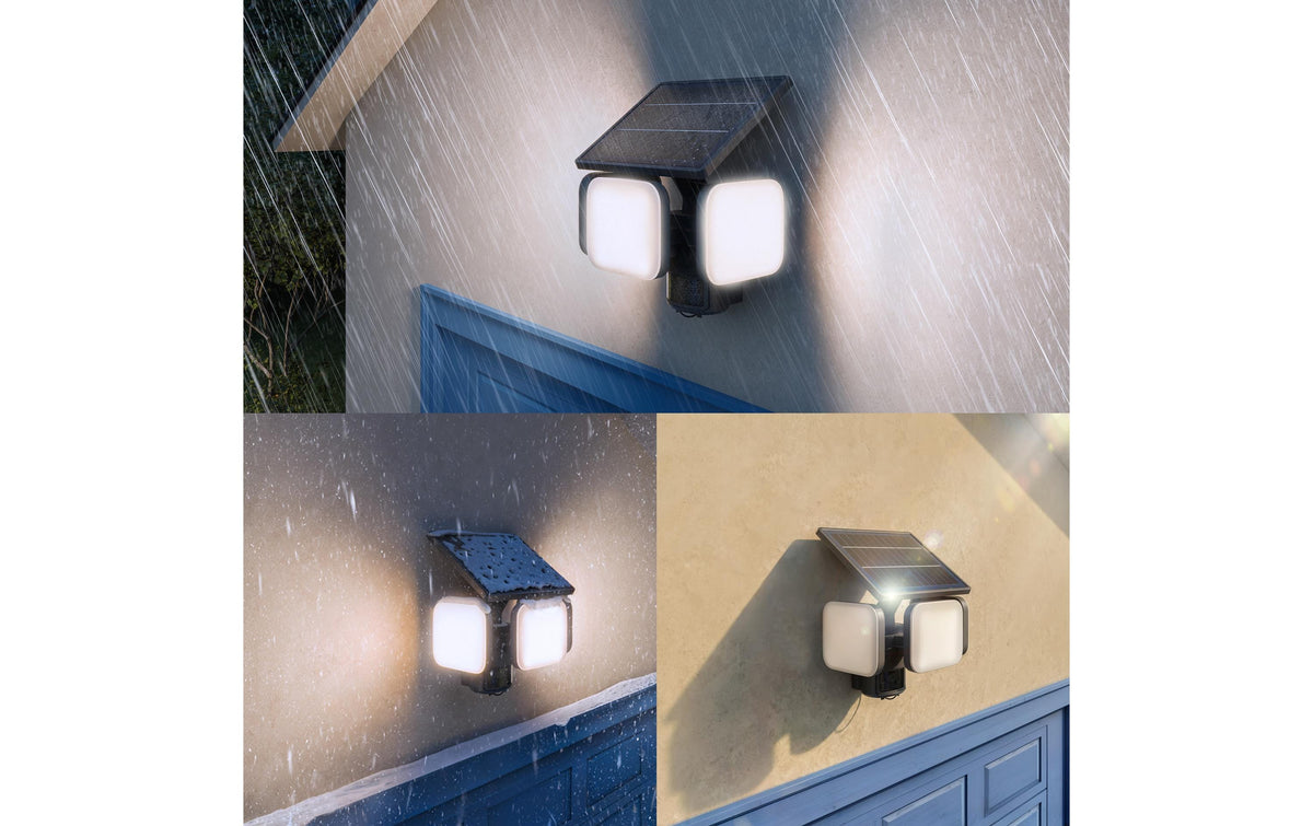 Philips by Signify Philips Aussenwandleuchte – 5000 K – IP65 – Solarbetrieb – mit Bewegungsmelder – Schwarz – Kunststoff