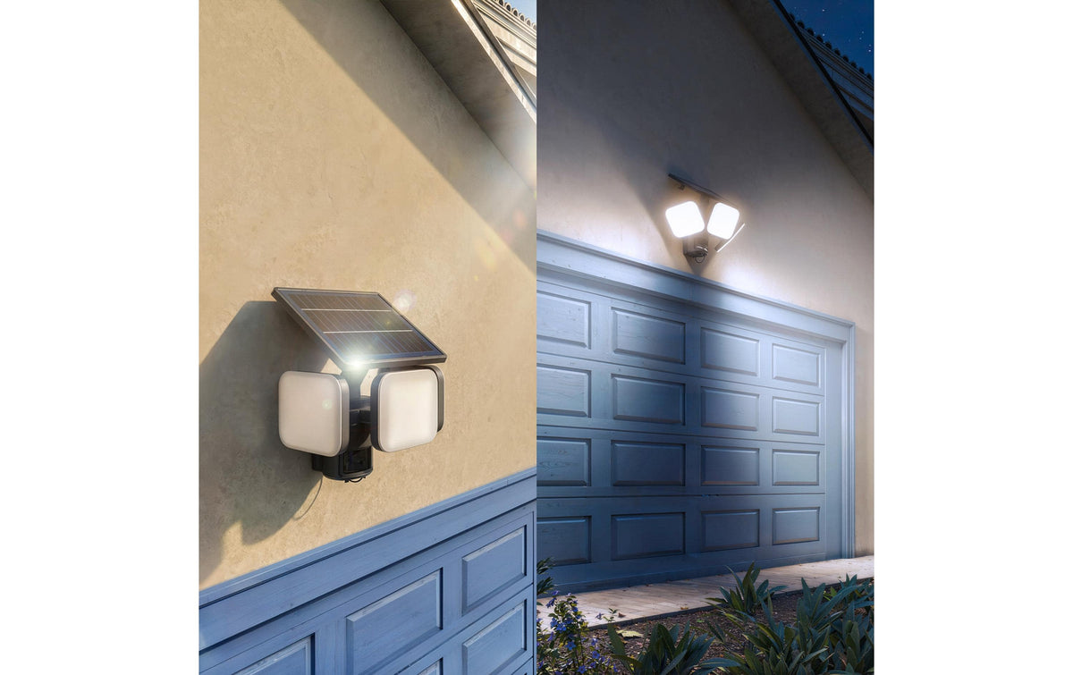Philips by Signify Philips Aussenwandleuchte – 5000 K – IP65 – Solarbetrieb – mit Bewegungsmelder – Schwarz – Kunststoff