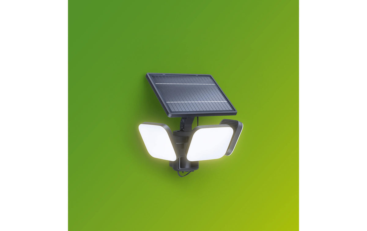 Philips by Signify Philips Aussenwandleuchte – 5000 K – IP65 – Solarbetrieb – mit Bewegungsmelder – Schwarz – Kunststoff