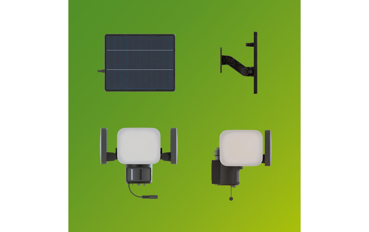 Philips by Signify Philips Aussenwandleuchte – 5000 K – IP65 – Solarbetrieb – mit Bewegungsmelder – Schwarz – Kunststoff
