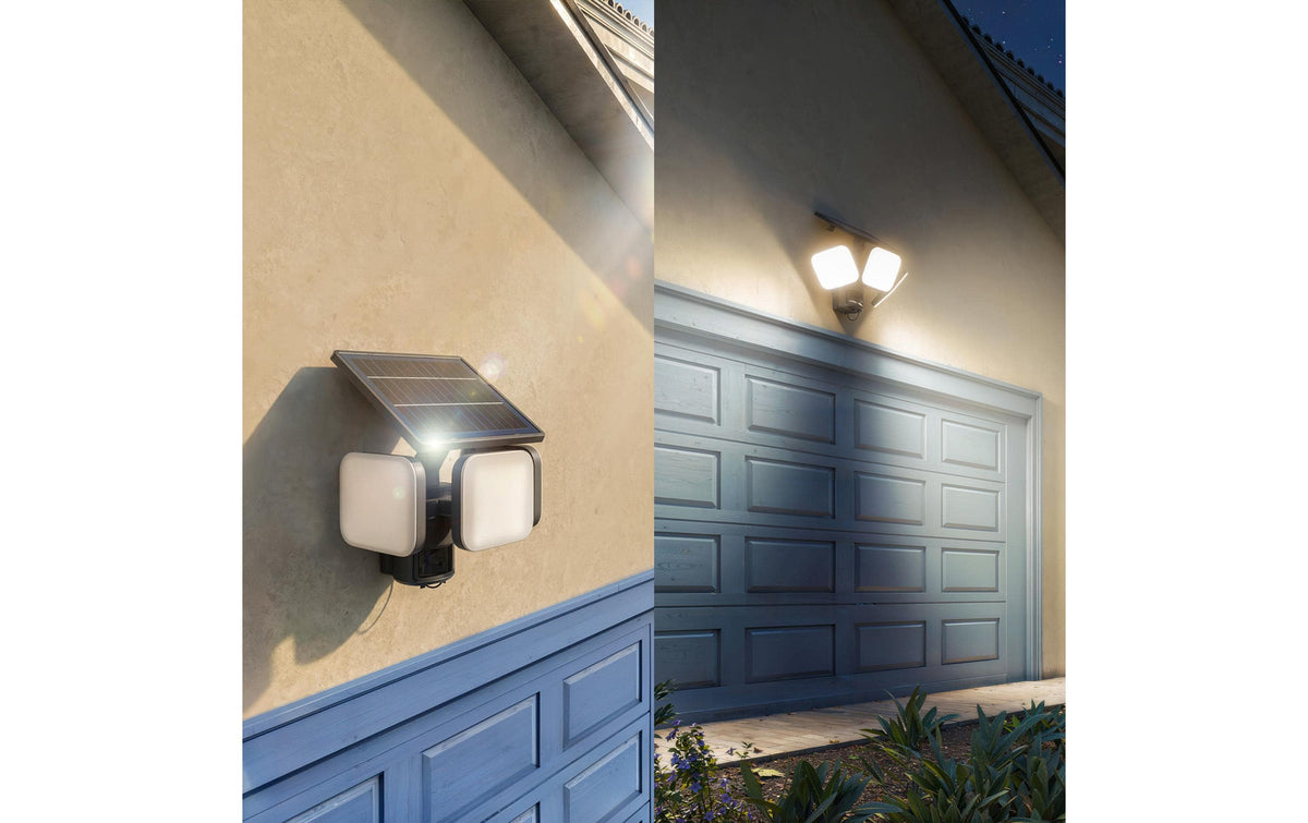 Philips by Signify Philips Aussenwandleuchte – 17×16,3 cm, 3'000 lm, 13 W – Warmweiss – IP65 – Solarbetrieb – mit Bewegungsmelder