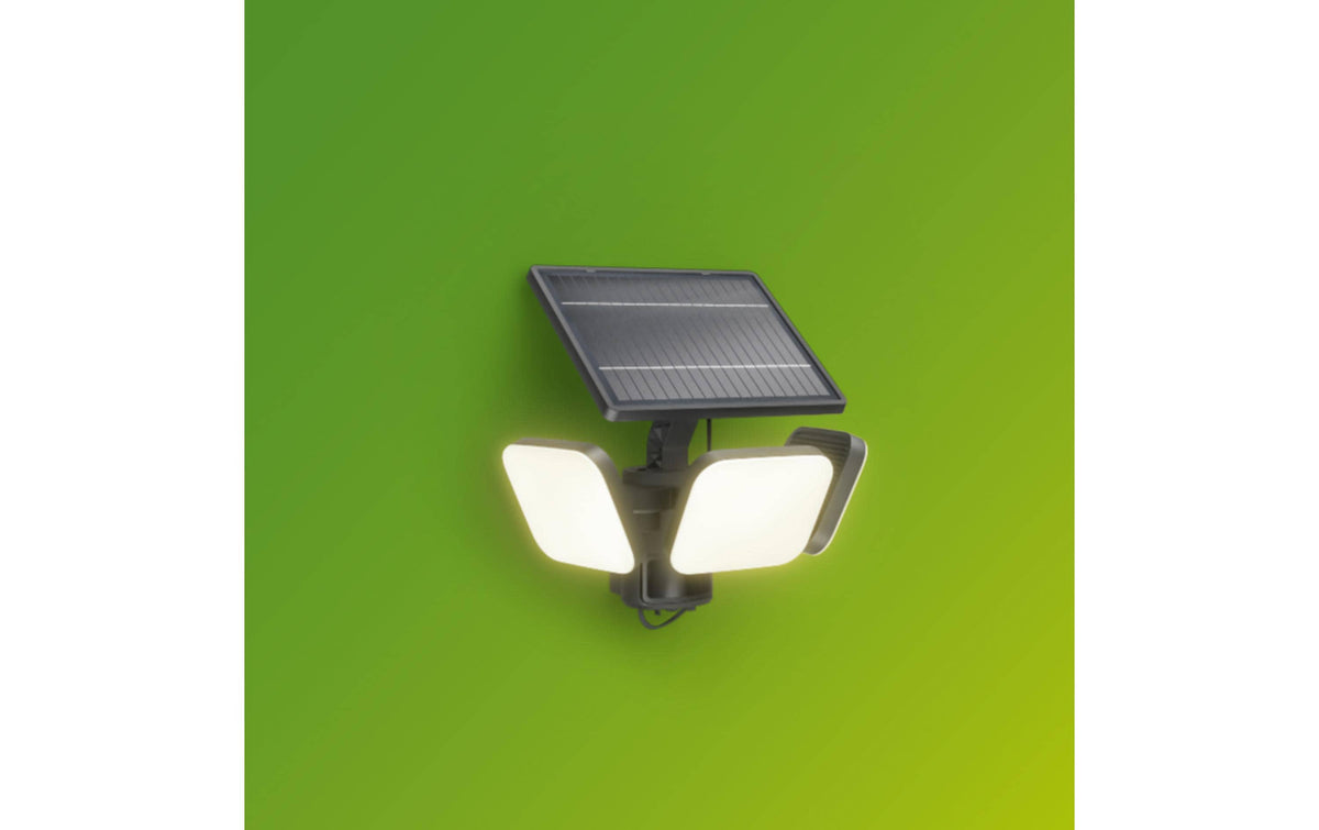 Philips by Signify Philips Aussenwandleuchte – 17×16,3 cm, 3'000 lm, 13 W – Warmweiss – IP65 – Solarbetrieb – mit Bewegungsmelder