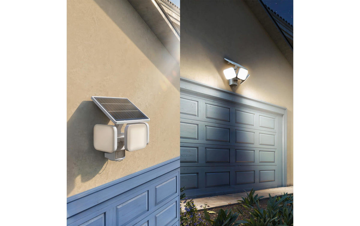 Philips by Signify Philips Aussenwandleuchte – Warmweiss, 3000 K – IP65 – Netzbetrieb – mit Bewegungsmelder – Weiss – Kunststoff