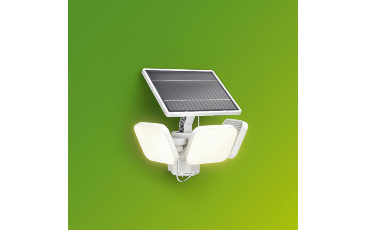 Philips by Signify Philips Aussenwandleuchte – Warmweiss, 3000 K – IP65 – Netzbetrieb – mit Bewegungsmelder – Weiss – Kunststoff