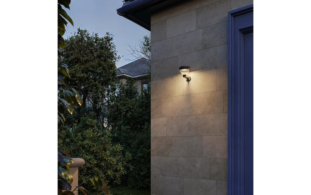 Philips by Signify Philips Aussenwandleuchte – Warmweiss, 2700 K, IP44, Netzbetrieb, mit Bewegungsmelder, Schwarz, Kunststoff