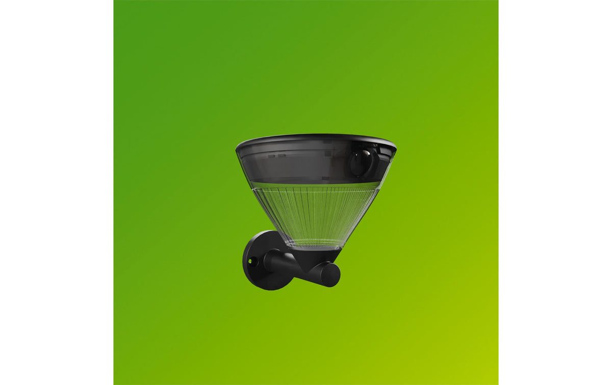 Philips by Signify Philips Aussenwandleuchte – Warmweiss, 2700 K, IP44, Netzbetrieb, mit Bewegungsmelder, Schwarz, Kunststoff