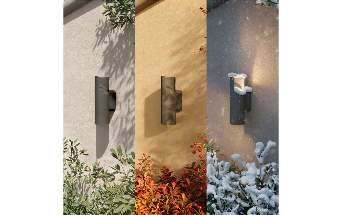Philips by Signify Philips Aussenwandleuchte – 800 lm, 8,6 W – Warmweiss, 2700 K – IP44 – Netzbetrieb – Anthrazit, Aluminium