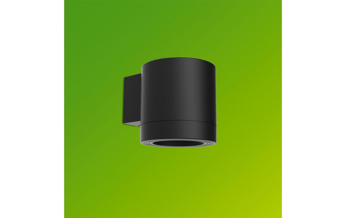 Philips by Signify Philips Aussenwandleuchte Fylx – 11,6×9 cm, 5 W, IP44, Netzbetrieb, Schwarz, Aluminium