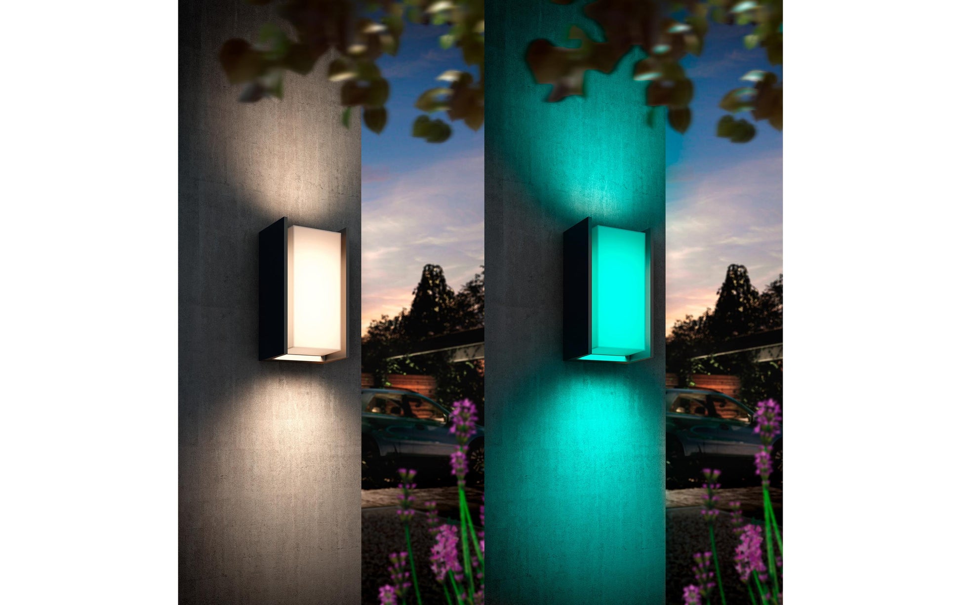Philips by Signify Philips Hue Aussenwandleuchte – für Alexa, Google, HomeKit (u. a.), dimmbar, Anthrazit, Aluminium