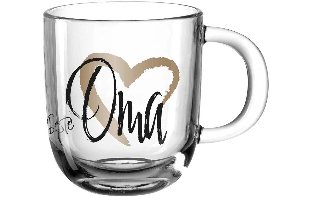 LEONARDO Tasse Emozione – 400 ml, Ø 8,7 cm, H 10,0 cm, Glas, Mehrfarbig