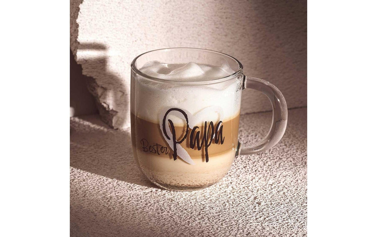 LEONARDO Tasse Emozione – 400 ml, Ø 8,7 cm, H 10,0 cm, Glas, Mehrfarbig