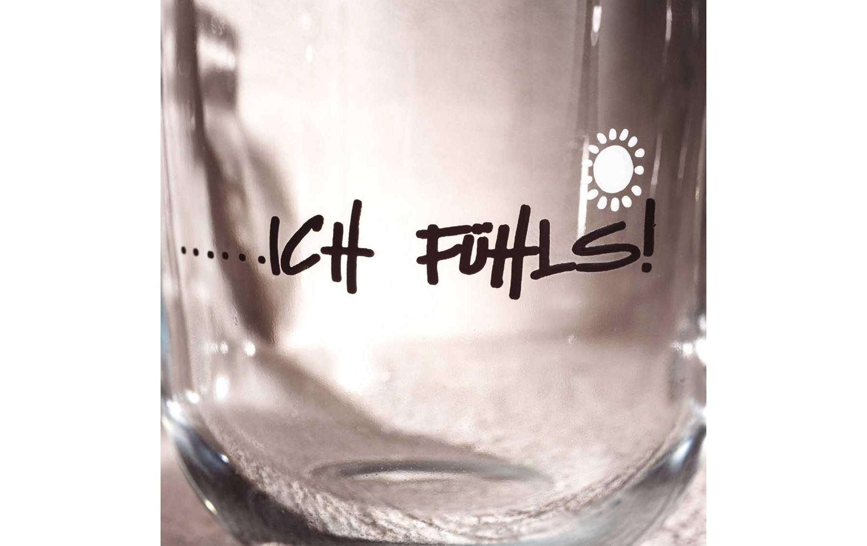 LEONARDO Kaffeetasse Emozione – 400 ml, Ø 8,7 cm, Glas, Mehrfarbig, spülmaschinenfest