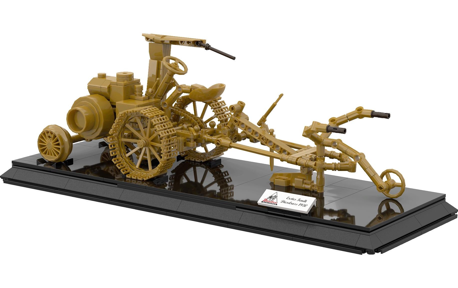 Brixies plus 3D Puzzle Fendt Dieselross 1930 Limited Edition – 546 Teile – ABS – ab 8 Jahren – Gold
