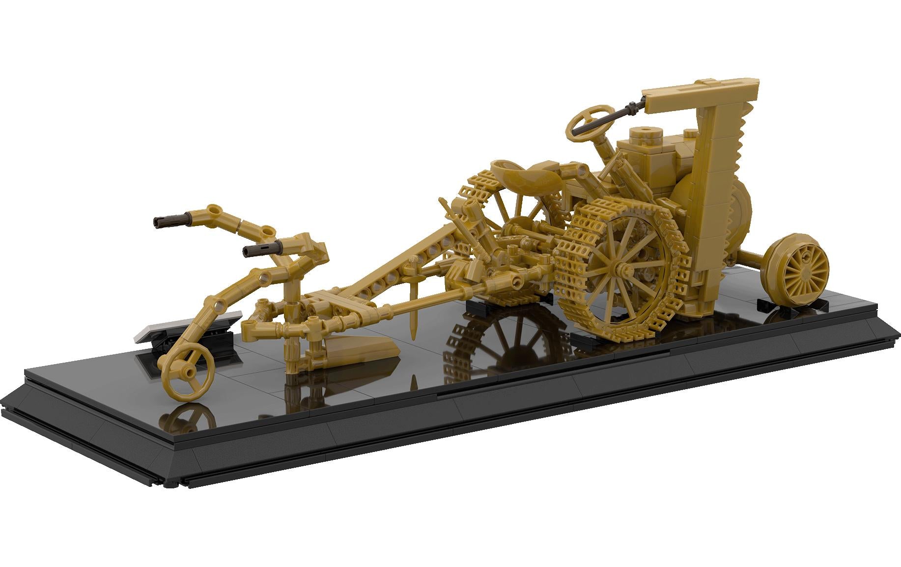Brixies plus 3D Puzzle Fendt Dieselross 1930 Limited Edition – 546 Teile – ABS – ab 8 Jahren – Gold
