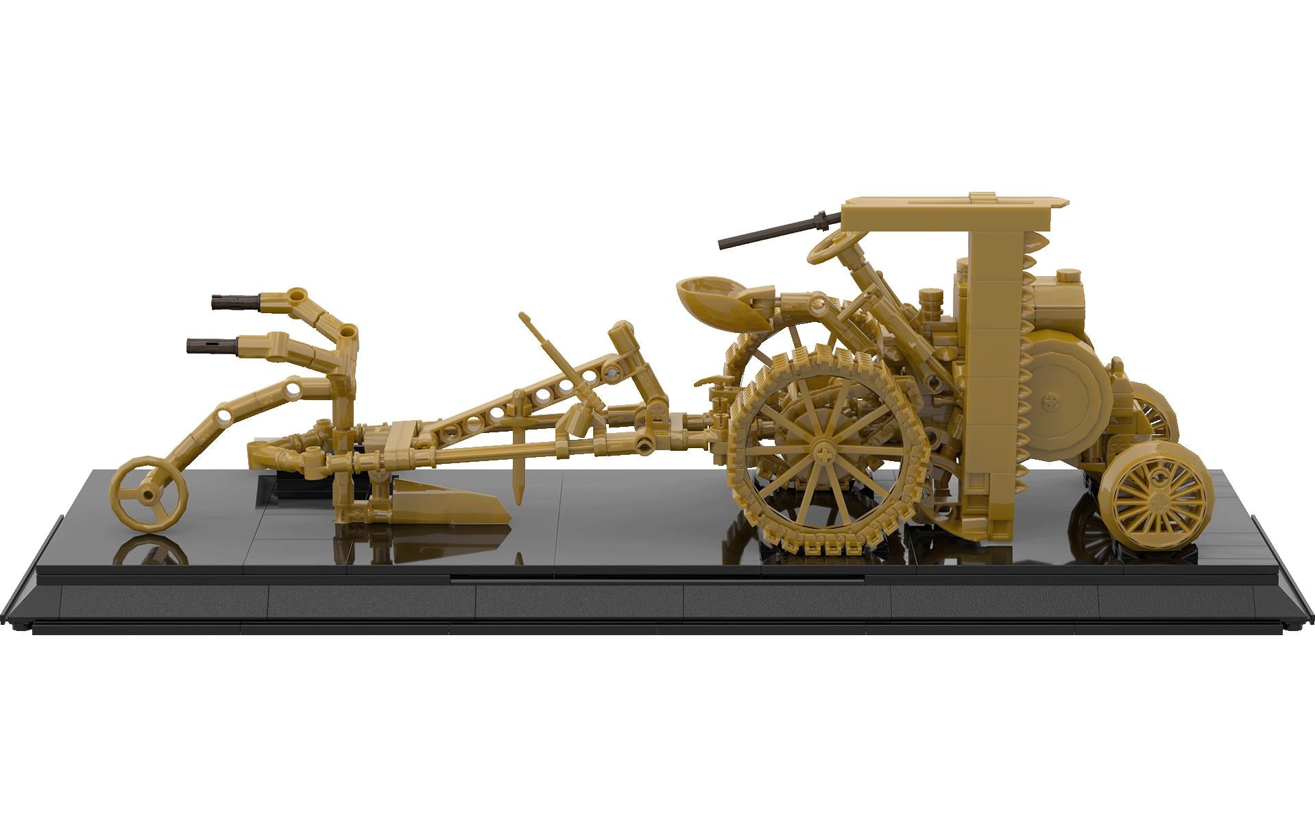 Brixies plus 3D Puzzle Fendt Dieselross 1930 Limited Edition – 546 Teile – ABS – ab 8 Jahren – Gold