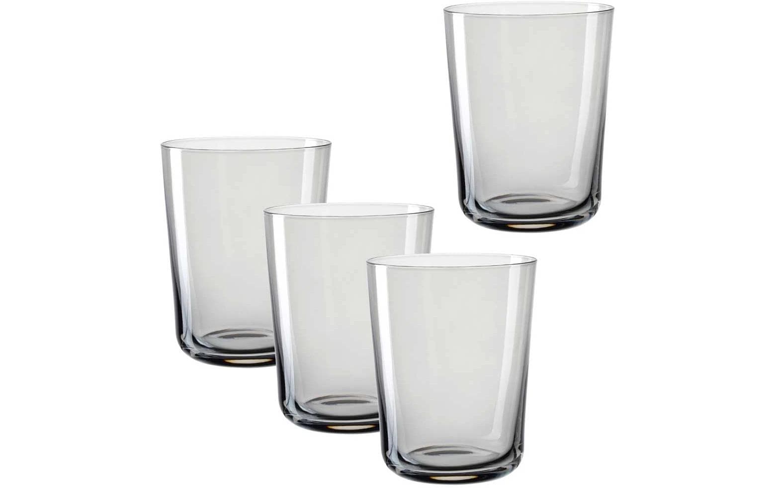 Leonardo Trinkglas Leggero Sasso – 240 ml, Ø 7,8 cm, H 10,0 cm, Glas, Grau
