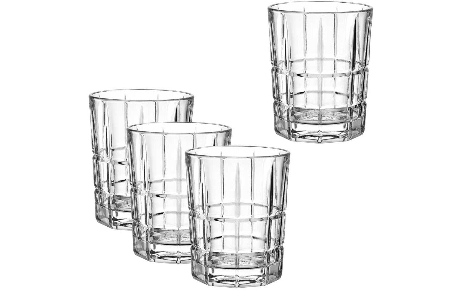 LEONARDO Spiritii Nova Trinkglas – 4er Set, 300 ml, Ø 8,2 cm, H 10,2 cm, Glas, Transparent, spülmaschinenfest