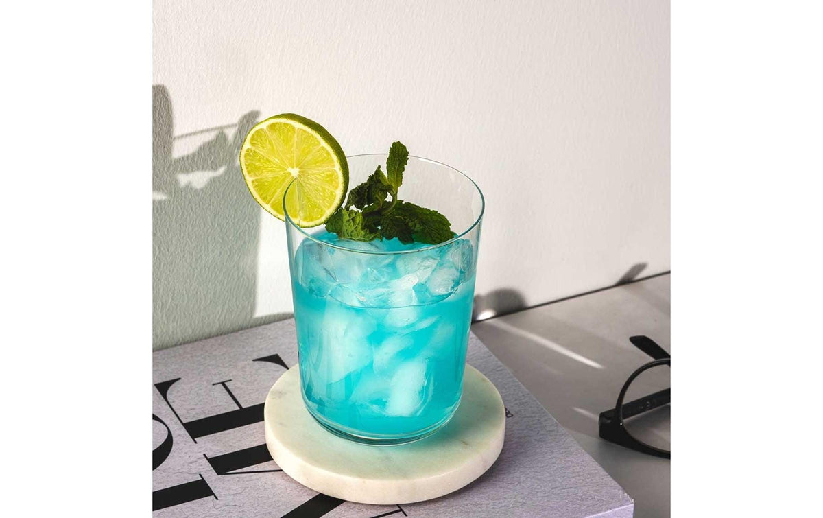 LEONARDO Trinkglas Leggero mare – 240 ml, Ø 7,8 cm, H 10,0 cm, Glas, Türkis