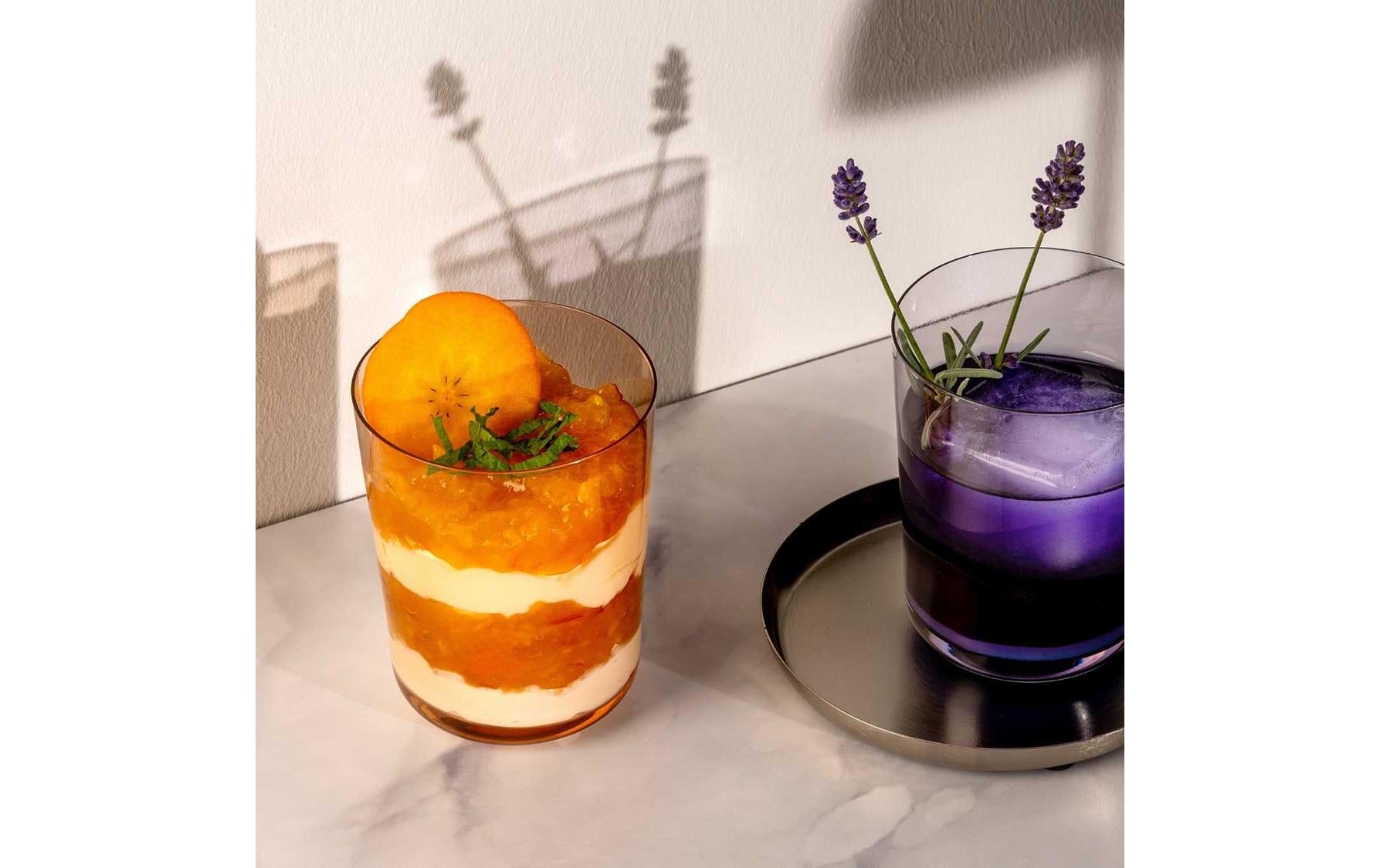 LEONARDO Trinkglas Leggero – 4er Set, 240 ml, Ø 7,8 cm, Glas, Orange