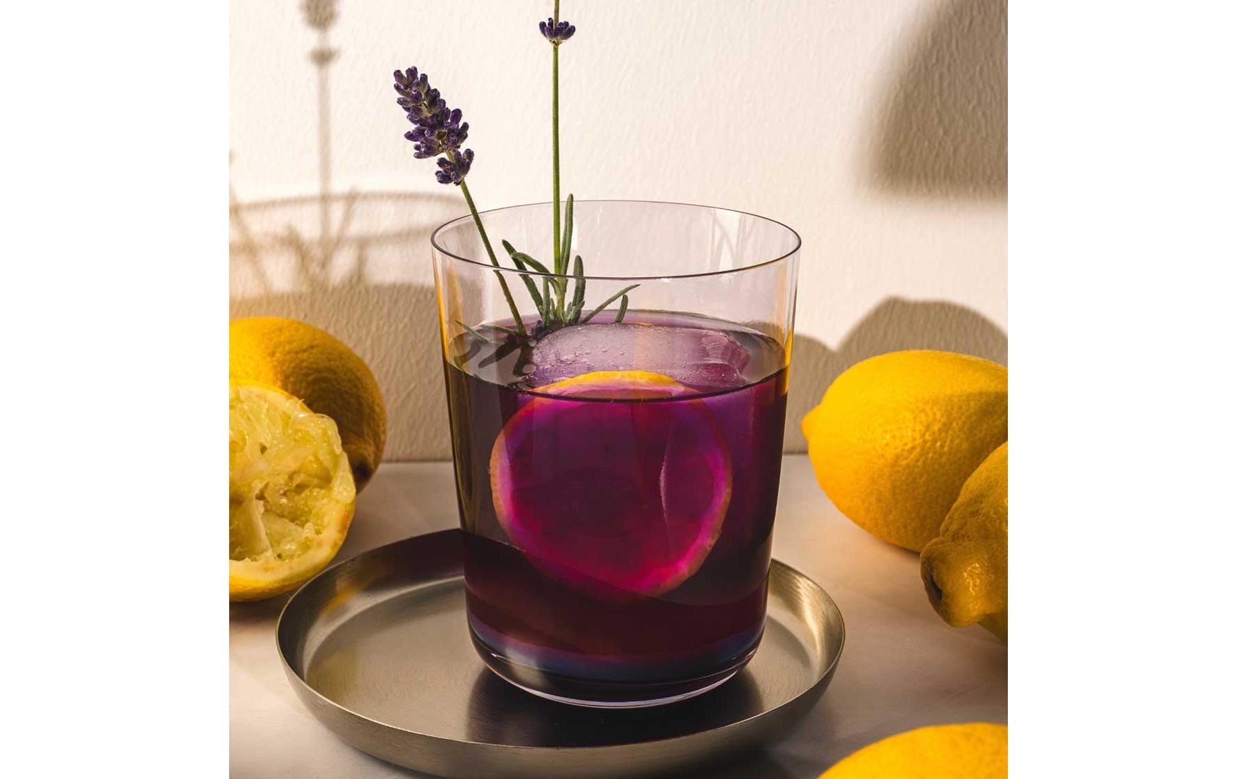 LEONARDO Trinkglas – 4er Set, 240 ml, Ø 7,8 cm, Glas, Violett