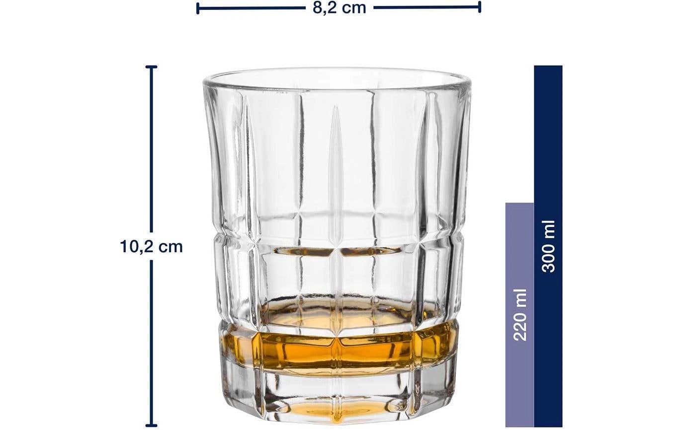 LEONARDO Spiritii Nova Trinkglas – 4er Set, 300 ml, Ø 8,2 cm, H 10,2 cm, Glas, Transparent, spülmaschinenfest