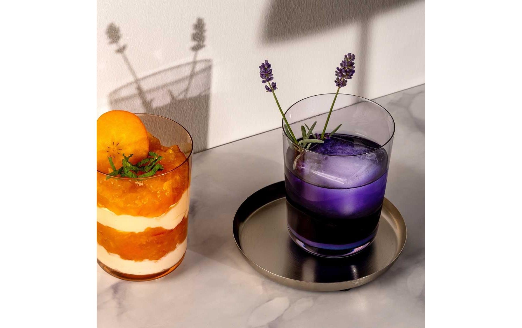LEONARDO Trinkglas – 4er Set, 240 ml, Ø 7,8 cm, Glas, Violett