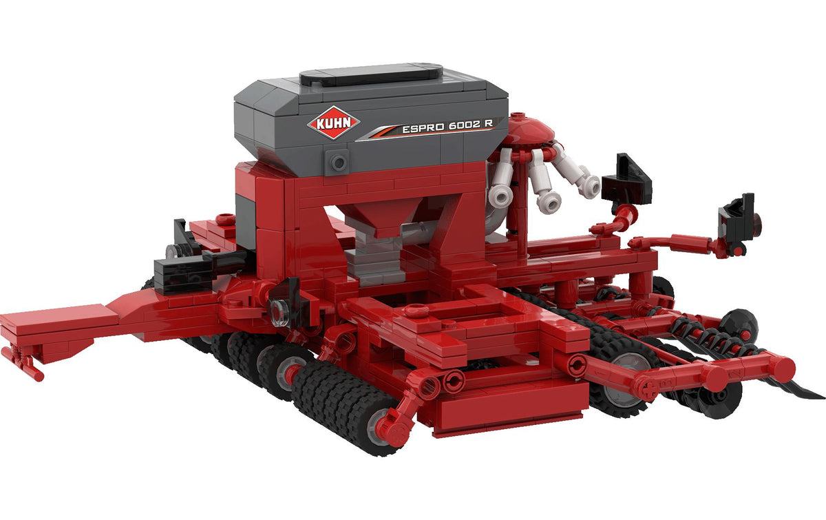 Brixies plus Kuhn Espro 6002 R Fahrzeug – 613-teilig – ab 8 Jahren – Kunststoff, Rot