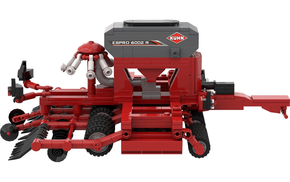 Brixies plus Kuhn Espro 6002 R Fahrzeug – 613-teilig – ab 8 Jahren – Kunststoff, Rot
