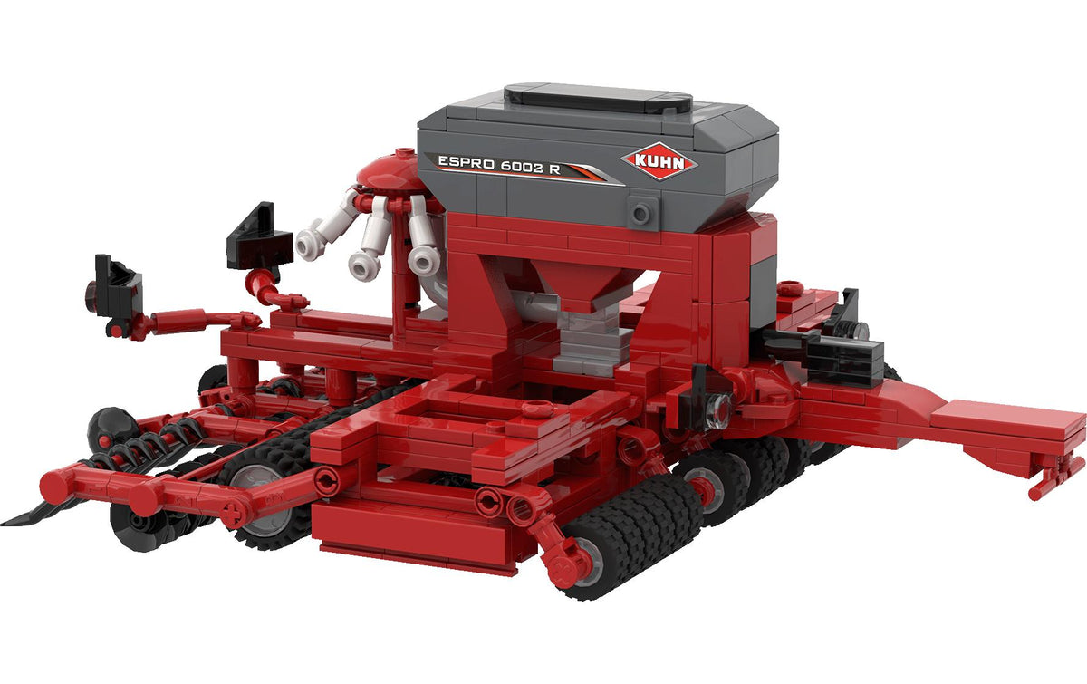 Brixies plus Kuhn Espro 6002 R Fahrzeug – 613-teilig – ab 8 Jahren – Kunststoff, Rot