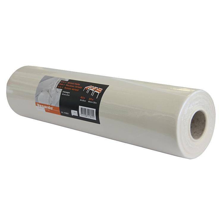 Venardo tableline Tischläufer auf Rolle – 30 cm×24 m, Papier (Airlaid), Champagner
