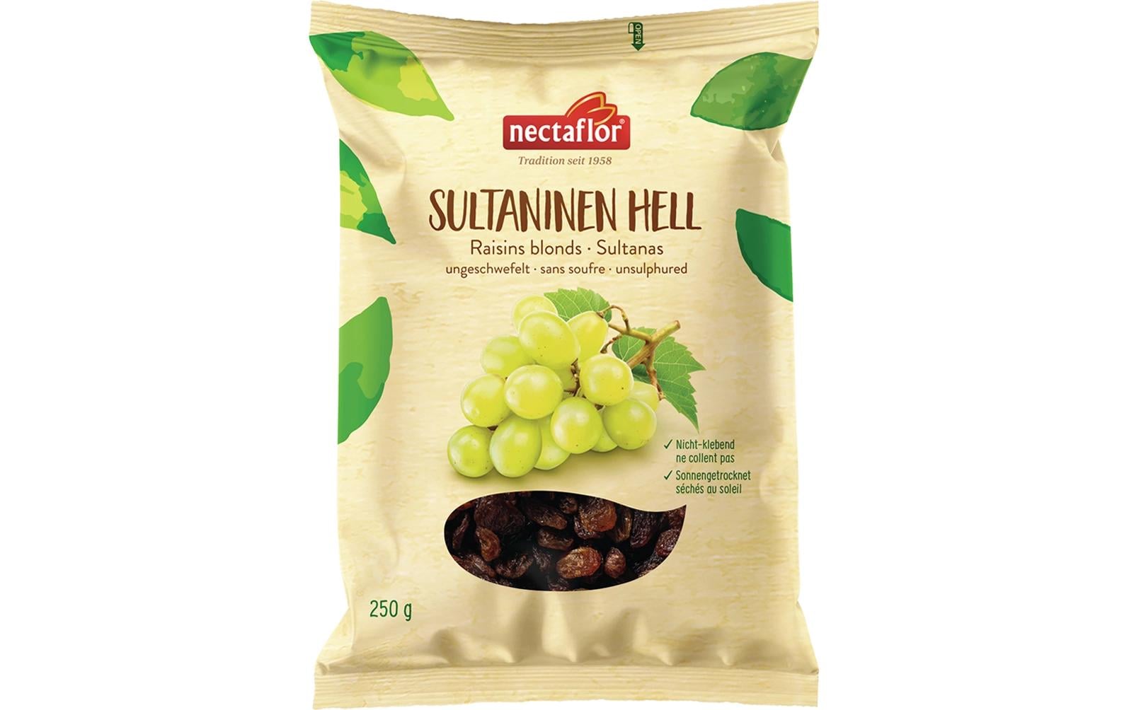 Nectaflor Helle Sultaninen, Vegan – 250 g
