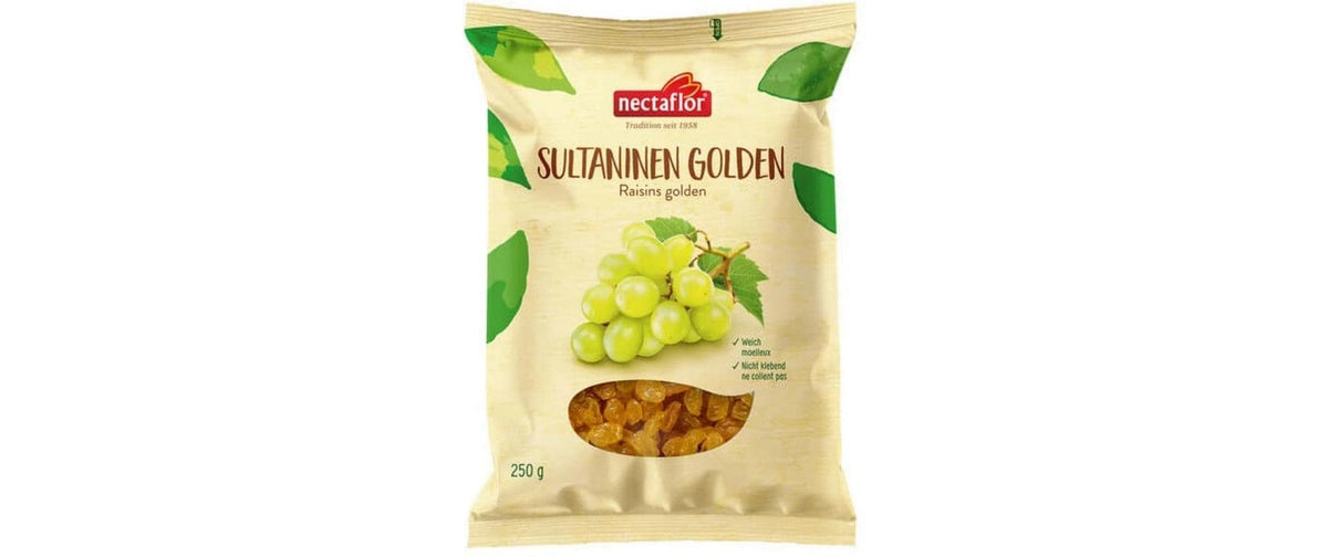 Nectaflor Goldene Sultaninen – Vegan – 250 g