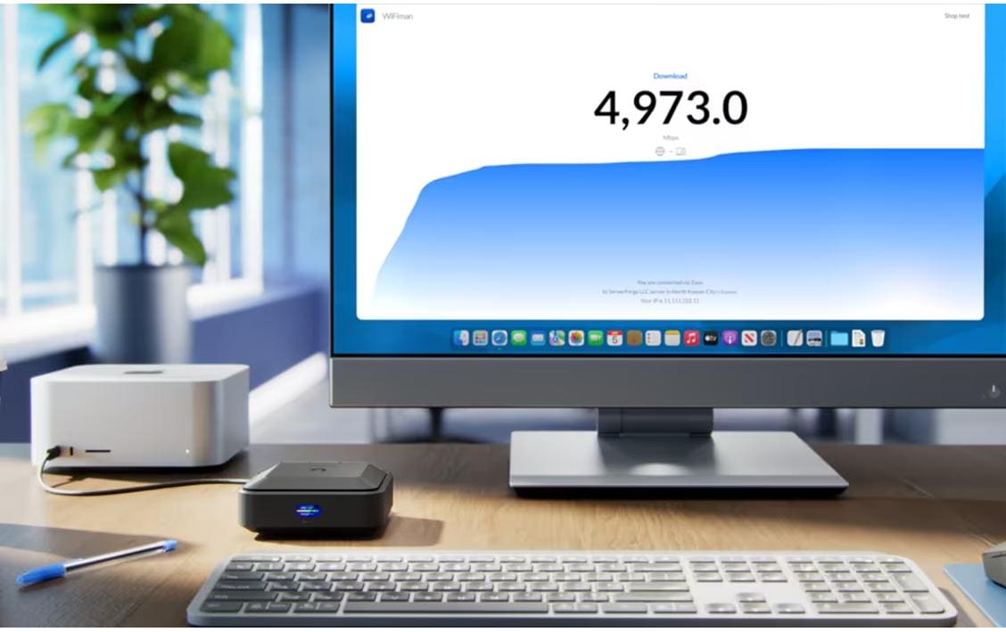 Ubiquiti UniFi U-AIRWIRE USB-WLAN-Adapter – Wi-Fi 7, bis 5,8 Gbit/s – für Windows/macOS/Linux