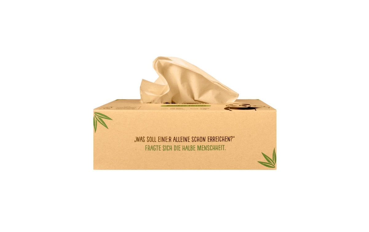 Pandoo Kosmetiktücher – 3-lagig – 100 Tücher – FSC