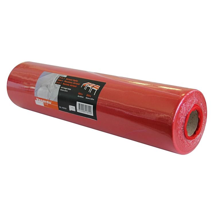Venardo tableline Tischläufer auf Rolle – 30 cm×24 m, Papier (Airlaid), Rot