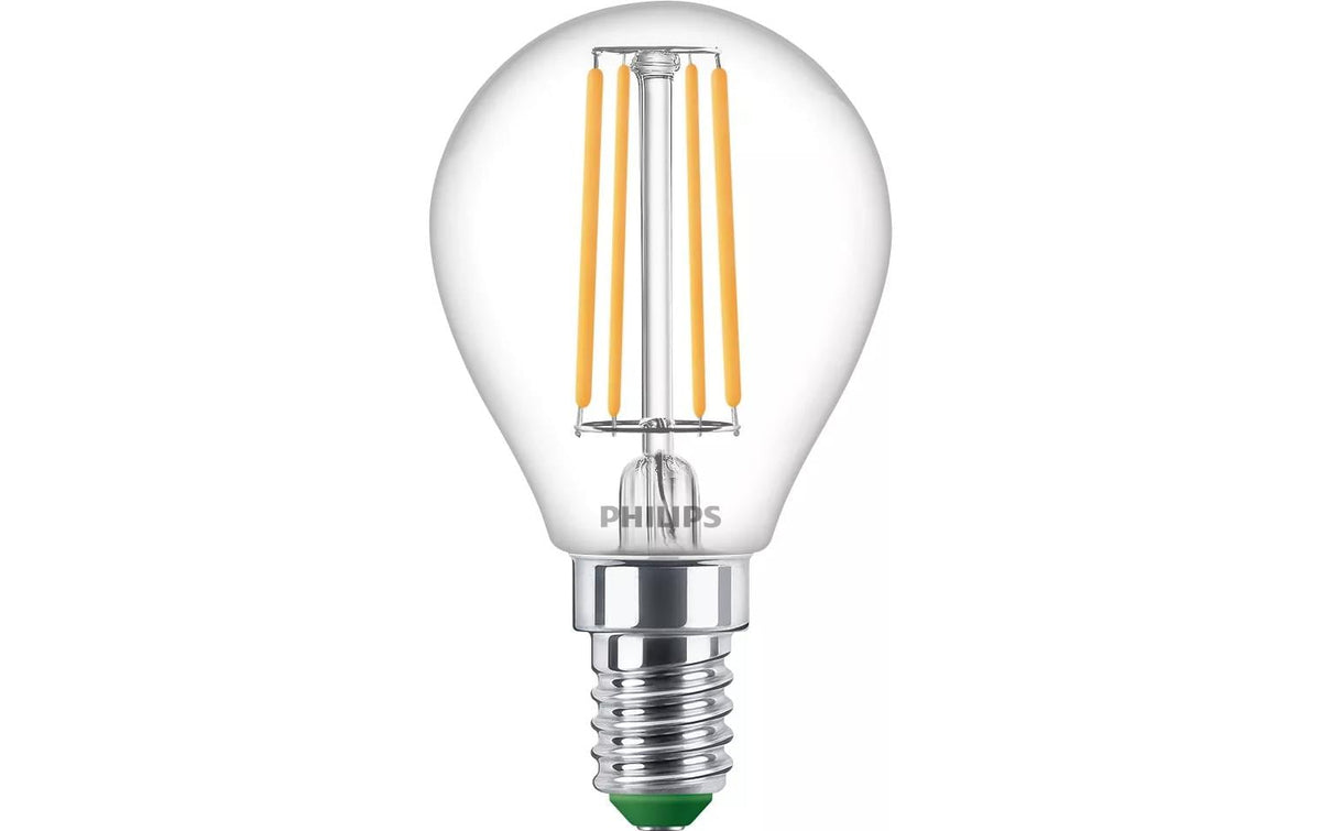 Philips by Signify Philips LED-Leuchtmittel E14 P45 – Warmweiss 2700 K, 485 lm, 2,3 W – Klar – 6 Stk.